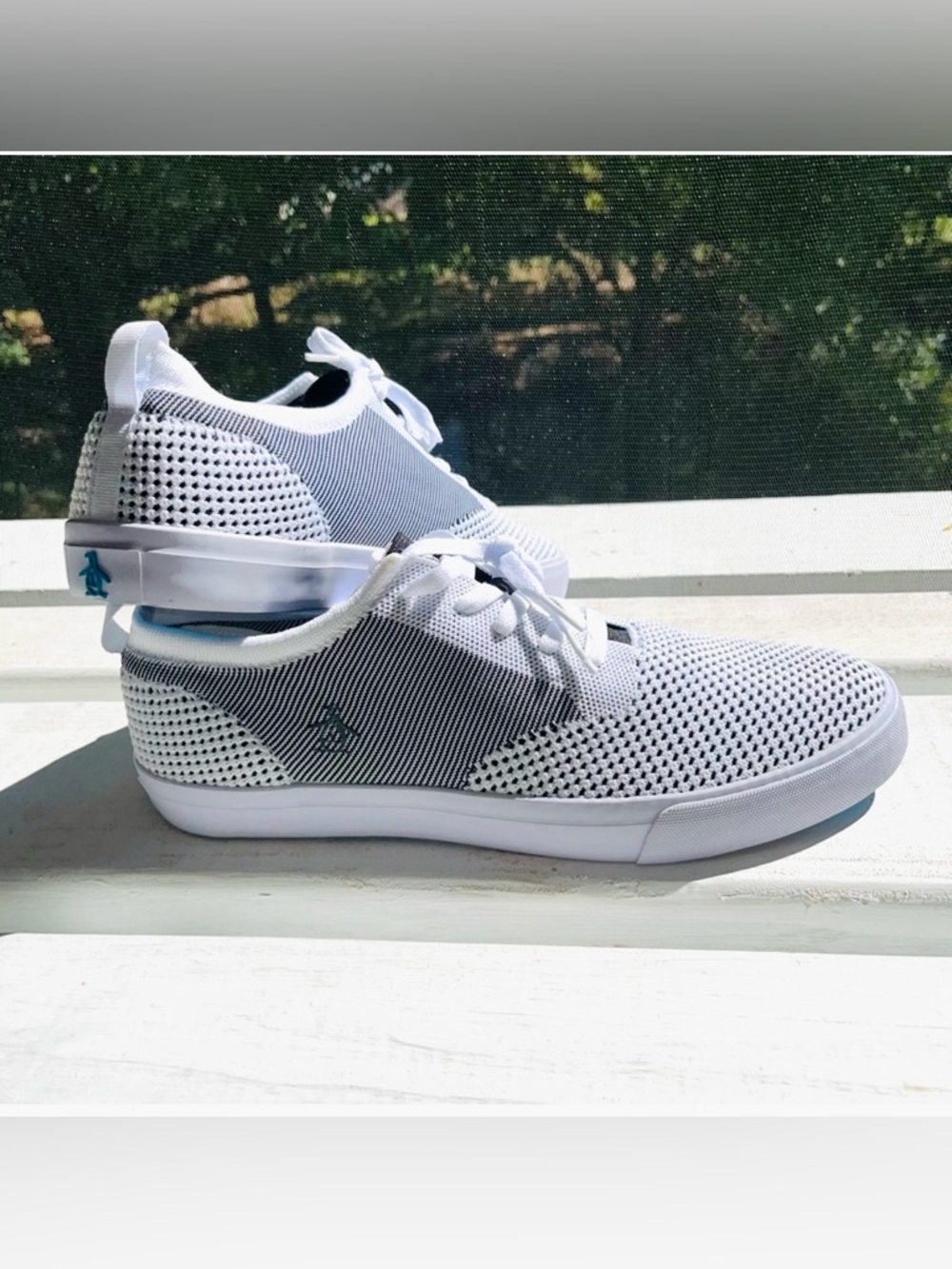 Penguin by Musingwear -White and Gray Mesh Men’s Sneakers -Size 12 - New w/o box